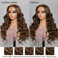 𝑼𝒘𝒂𝒗𝒚 𝑷𝒓𝒆𝒎𝒊𝒖𝒎 𝑳𝒊𝒏𝒆 9x6 Glueless Perruque Sans Colle Couleur Brun Chocolat Body Wave Cheveux Humains