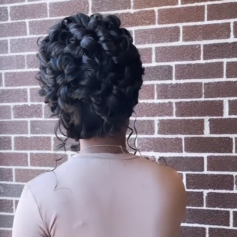 𝑷𝒆𝒓𝒓𝒖𝒒𝒖𝒆 𝑴𝒂𝒓𝒊𝒂𝒈𝒆 𝑷𝒓𝒆́-𝑪𝒐𝒊𝒇𝒇𝒆́𝒆 Coiffures Mariage Rapides Chignon Ondulé/Lisse Cheveux Humains 13×4 Dentelle