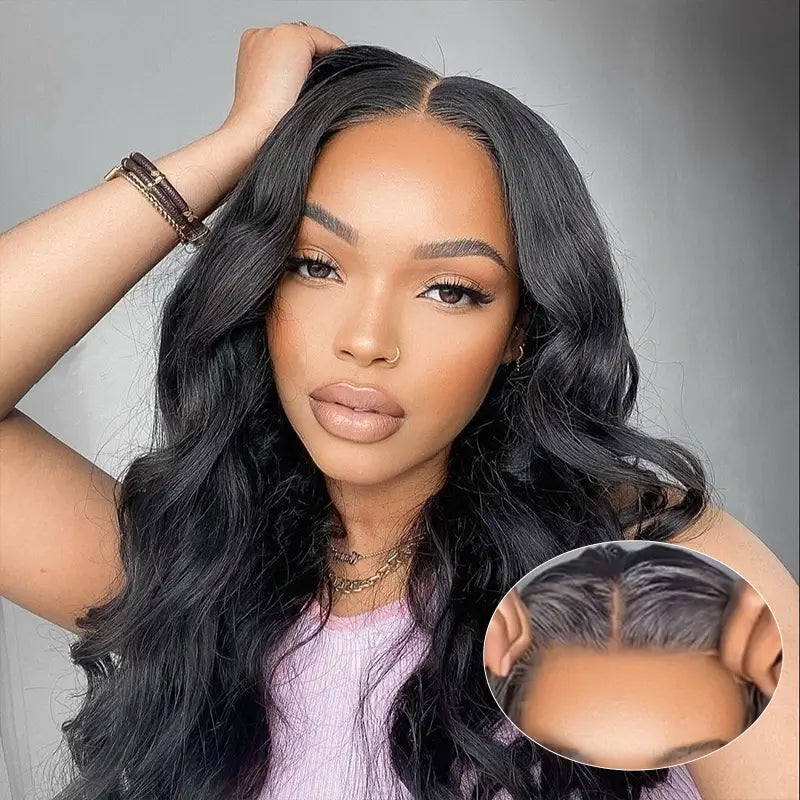 𝑼𝒘𝒂𝒗𝒚 𝑷𝒓𝒆𝒎𝒊𝒖𝒎 𝑳𝒊𝒏𝒆 9X6 Glueless Upgraded Bleached Knots Wear Go Body Wave Perruque cheveux humains