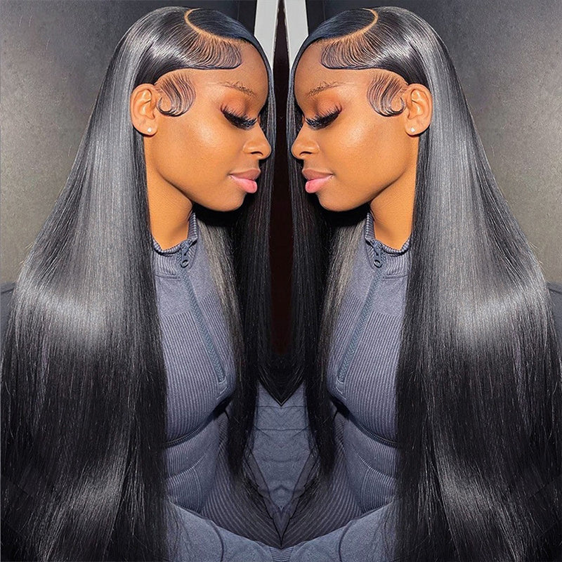 13x4 Lace Front Perruques Cheveux Humains Brésilienne Straight - Uwavy