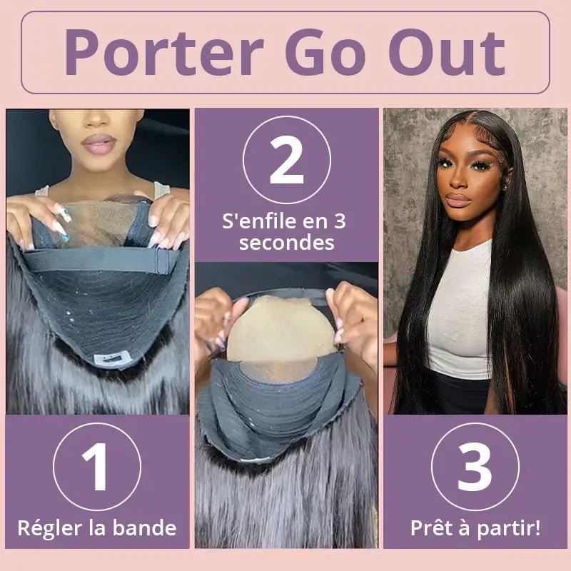 𝑼𝒘𝒂𝒗𝒚 𝑷𝒓𝒆𝒎𝒊𝒖𝒎 𝑳𝒊𝒏𝒆 9X6 Glueless Upgraded Bleached Knots Wear Go Lisse Perruque cheveux humains