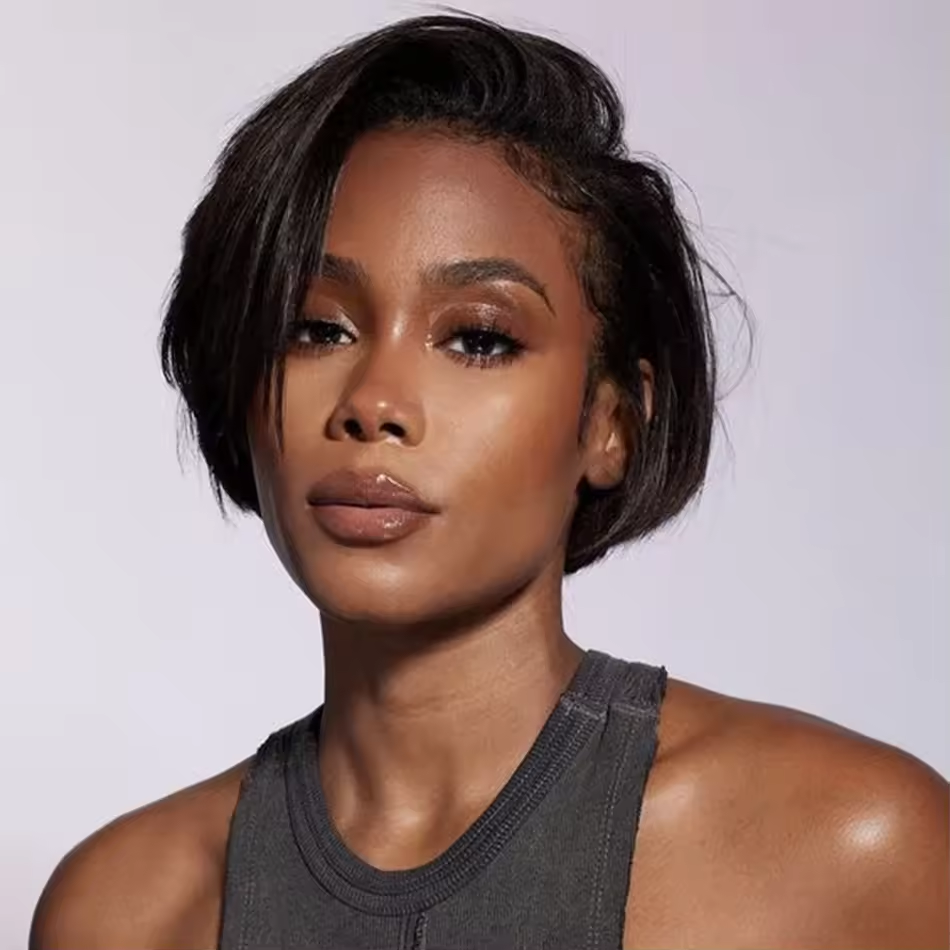 𝐏𝐫𝐞̂𝐭 𝐞𝐧 𝟐𝟒𝐡⚡Montage Facile Rapide Perruque Noir Coupe Pixie 13x4 Dentelle Lisse Cheveux Humains