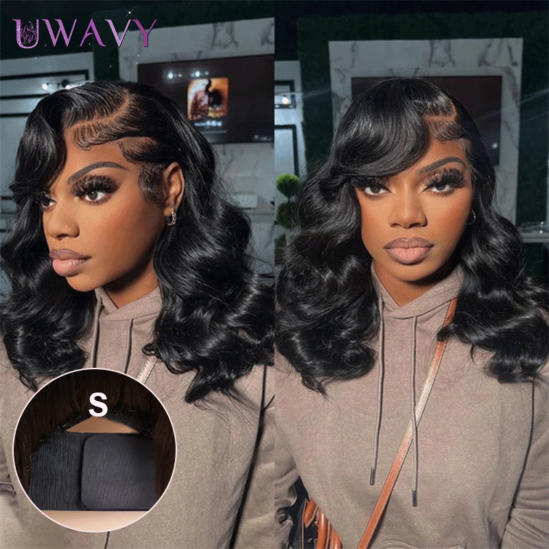 𝑼𝒘𝒂𝒗𝒚 𝑷𝒓𝒆𝒎𝒊𝒖𝒎 𝑳𝒊𝒏𝒆 Séparation Naturelle Glueless 7x4 Enfilez Et Partez Minimaliste Perruque Sans Colle Loose Wave