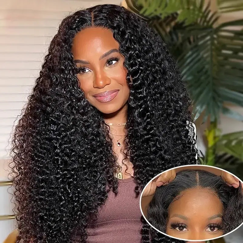 𝑼𝒘𝒂𝒗𝒚 𝑷𝒓𝒆𝒎𝒊𝒖𝒎 𝑳𝒊𝒏𝒆 9X6 Glueless Upgraded Bleached Knots Wear Go Bouclé Perruque cheveux humains