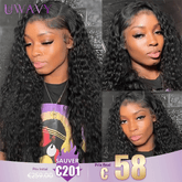 𝐏𝐫𝐞̂𝐭 𝐞𝐧 𝟐𝟒𝐡⚡Brillance Naturelle Noir Perruque 13×4 13×6 Dentelle Bouclé Cheveux 100% Humains