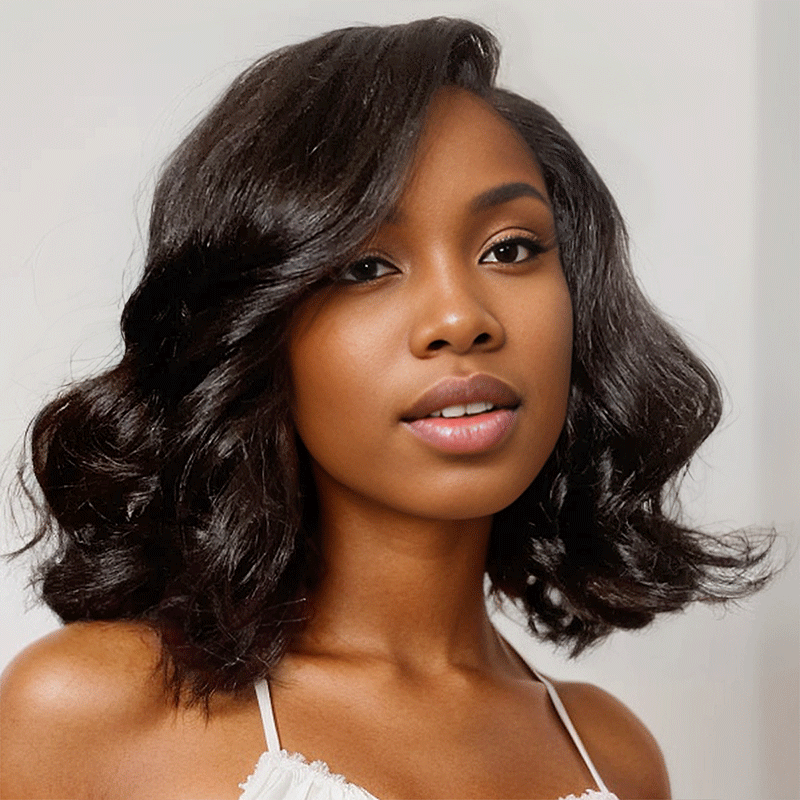 𝑼𝒘𝒂𝒗𝒚 𝑷𝒓𝒆𝒎𝒊𝒖𝒎 𝑳𝒊𝒏𝒆 Séparation Naturelle Glueless 7x4 Enfilez Et Partez Minimaliste Perruque Sans Colle Loose Wave