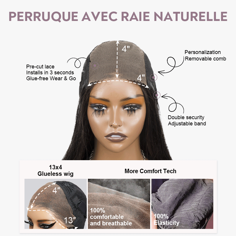 𝑼𝒘𝒂𝒗𝒚 𝑷𝒓𝒆𝒎𝒊𝒖𝒎 𝑳𝒊𝒏𝒆 La Plus Chaude Glueless Bob Kinky Curly 4x4/13x4 Perruque Sans Colle