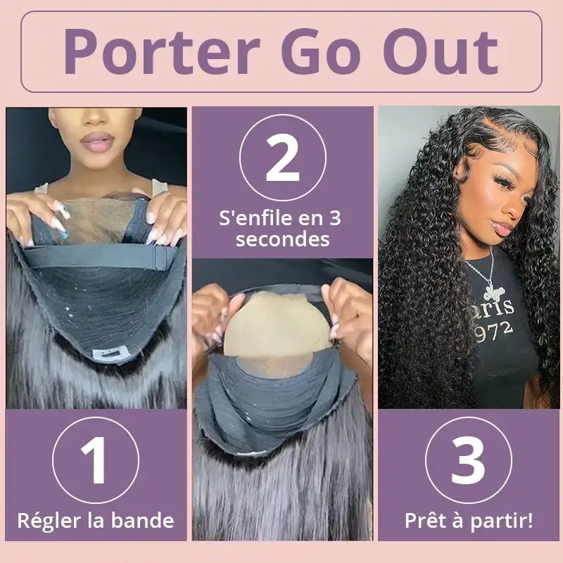 𝑼𝒘𝒂𝒗𝒚 𝑷𝒓𝒆𝒎𝒊𝒖𝒎 𝑳𝒊𝒏𝒆 9X6 Glueless Upgraded Bleached Knots Wear Go Bouclé Perruque cheveux humains