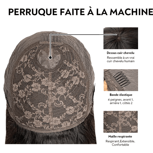 𝑼𝒘𝒂𝒗𝒚 𝑷𝒓𝒆𝒎𝒊𝒖𝒎 𝑳𝒊𝒏𝒆 Pas D'enchevêtrement Glueless Bob Ombre Thé Lait Dégradé Lisse Perruque Sans Colle Bob Avec Frange