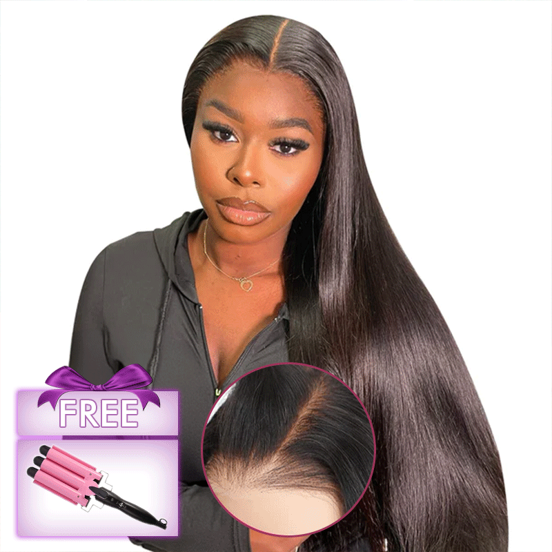 𝑼𝒘𝒂𝒗𝒚 𝑷𝒓𝒆𝒎𝒊𝒖𝒎 𝑳𝒊𝒏𝒆 9X6 Glueless Upgraded Bleached Knots Wear Go Lisse Perruque cheveux humains