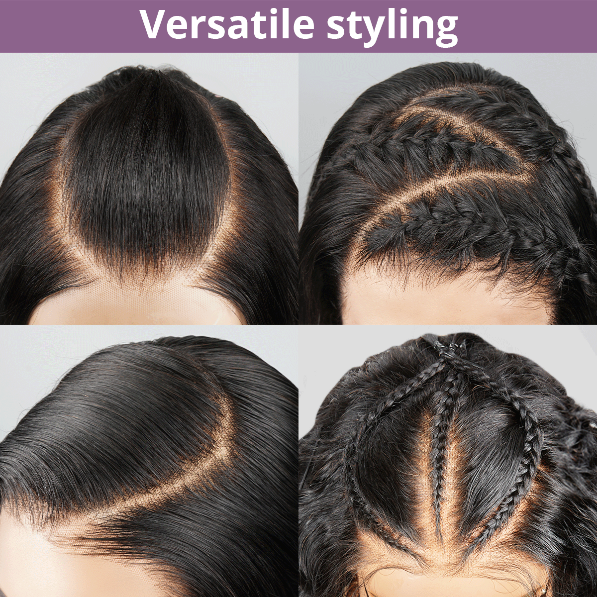 13x4 Glueless Pré-tresse Gain Temps Perruque Sans Colle Dentelle Frontale Lisse