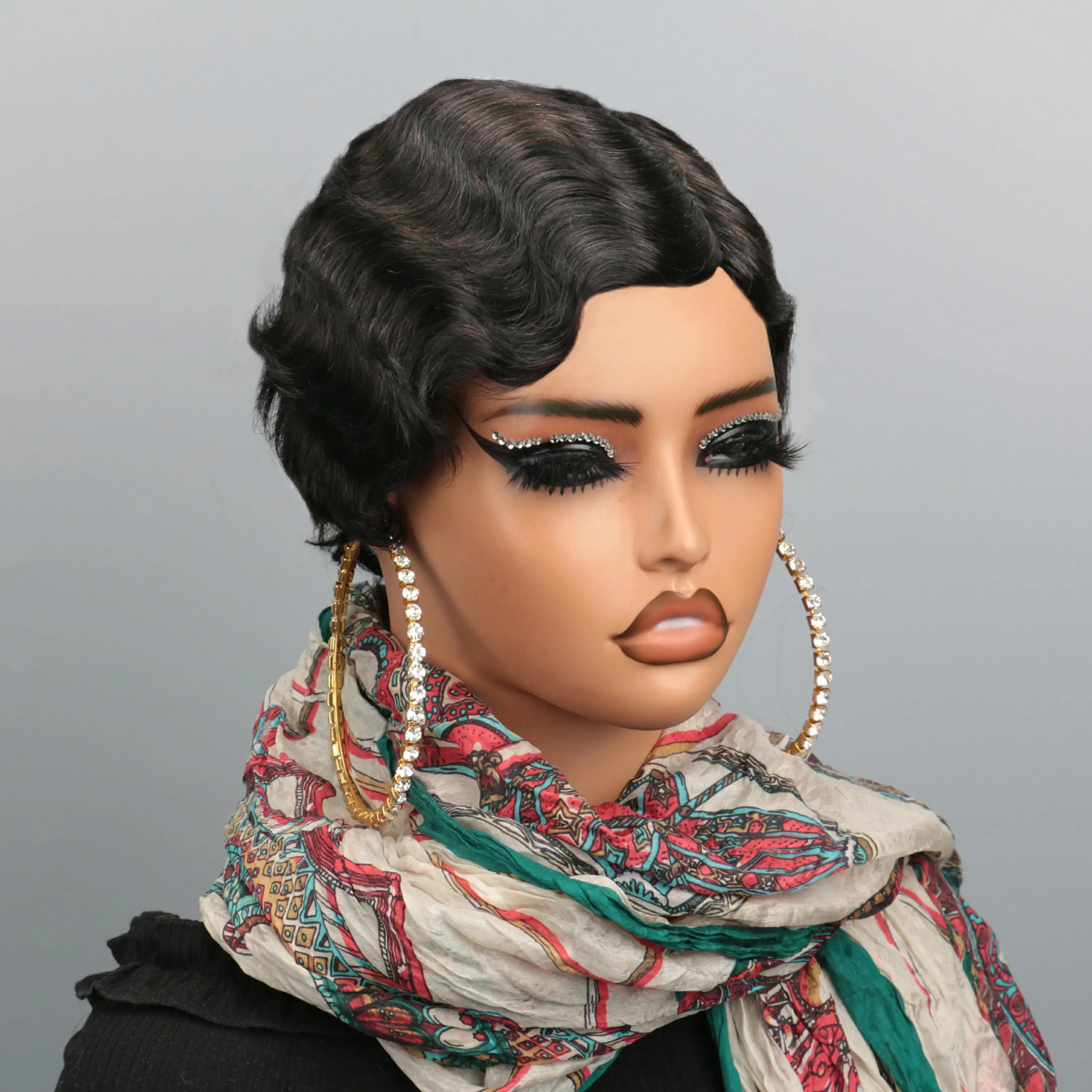 𝟐 𝐅𝐎𝐑 €69💥Perruque 8" Soyeux Milieu Partie Lisse 2x6 Dentelle+Léger Résistante Glueless Coupe Pixie Ondulée