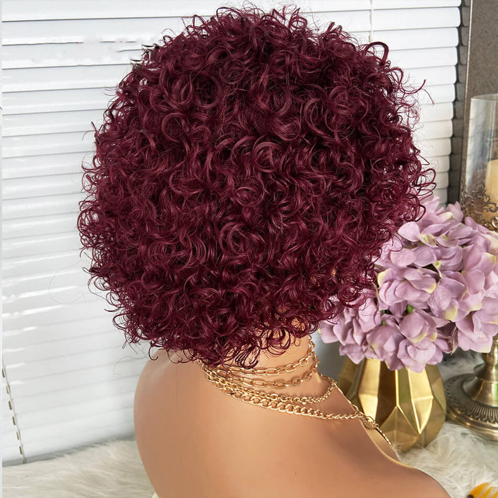 𝐏𝐫𝐞̂𝐭 𝐞𝐧 𝟐𝟒𝐡⚡Moderne Confortable 4 Couleurs 13x1 Dentelle Transparente Invisible Perruque Bob Courte Bouclée