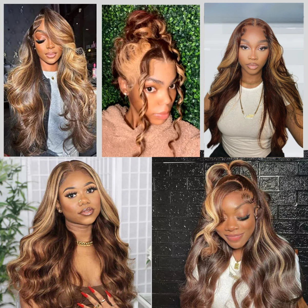 𝑼𝒘𝒂𝒗𝒚 𝑷𝒓𝒆𝒎𝒊𝒖𝒎 𝑳𝒊𝒏𝒆 Confortable Perruque Glueless Casquette Maille Réglable Highlight Body Wave Glueless 4x4 Sans Colle