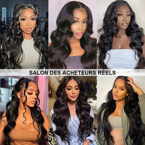 13x4 HD Lace Front Perruques Cheveux Humains Brésiliens Body Wave - Uwavy