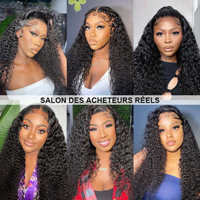 13x4 HD Lace Front Perruques Cheveux Humains Brésiliens Deep Curly - Uwavy