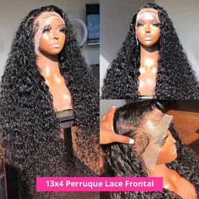 13x4 Lace Front Perruques Cheveux Humains Brésilienne Deep Curly - Uwavy