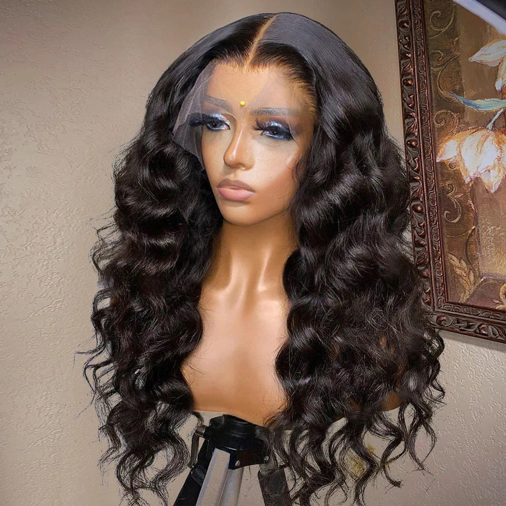 13x4 Lace Front Perruques Cheveux Humains Brésilienne Loose Deep Wave - Uwavy