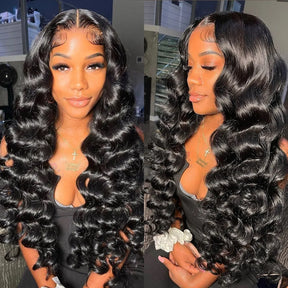 13x4 Lace Front Perruques Cheveux Humains Brésilienne Loose Deep Wave - Uwavy