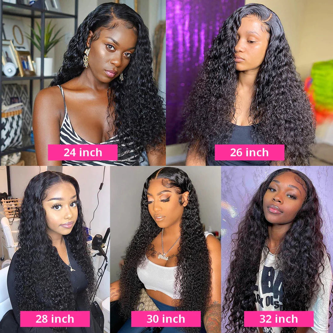 13x6 Lace Front Perruques Cheveux Humains Brésilienne Deep Curly - Uwavy