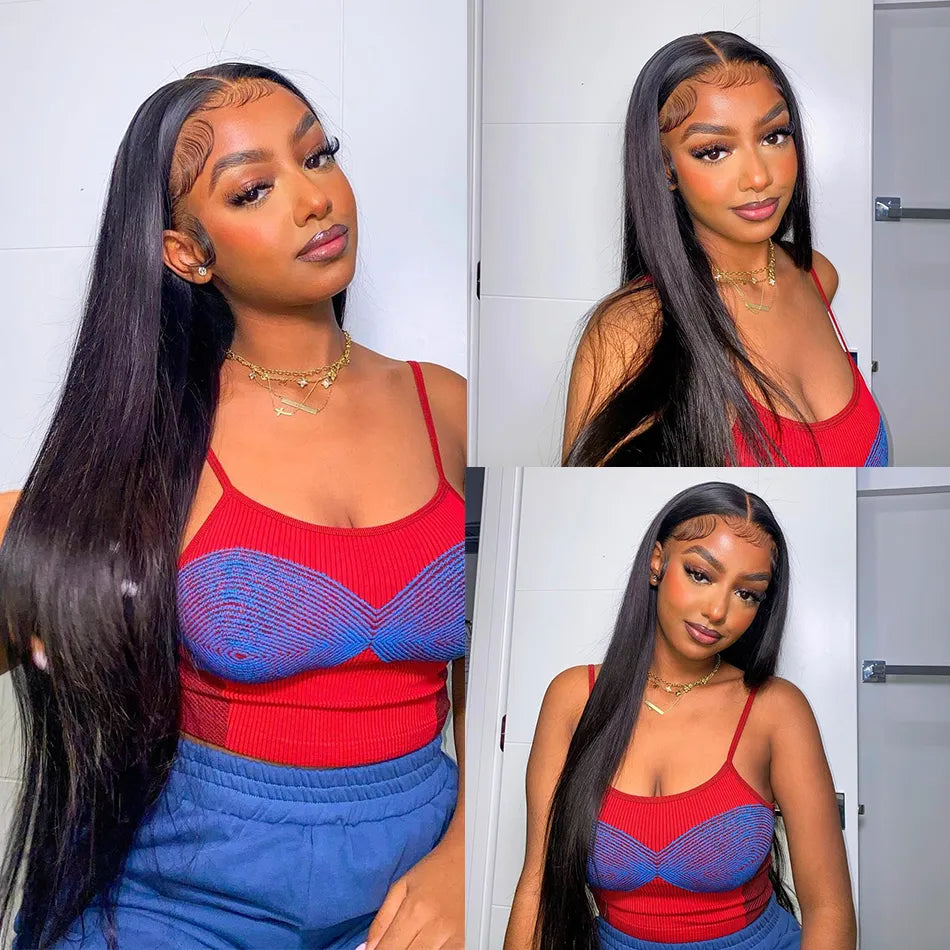 Straight Ponytail Human Hair Extension High Ponytails 