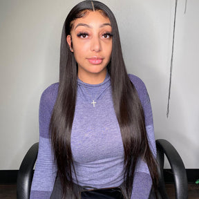 Straight Ponytail Human Hair Extension High Ponytails 