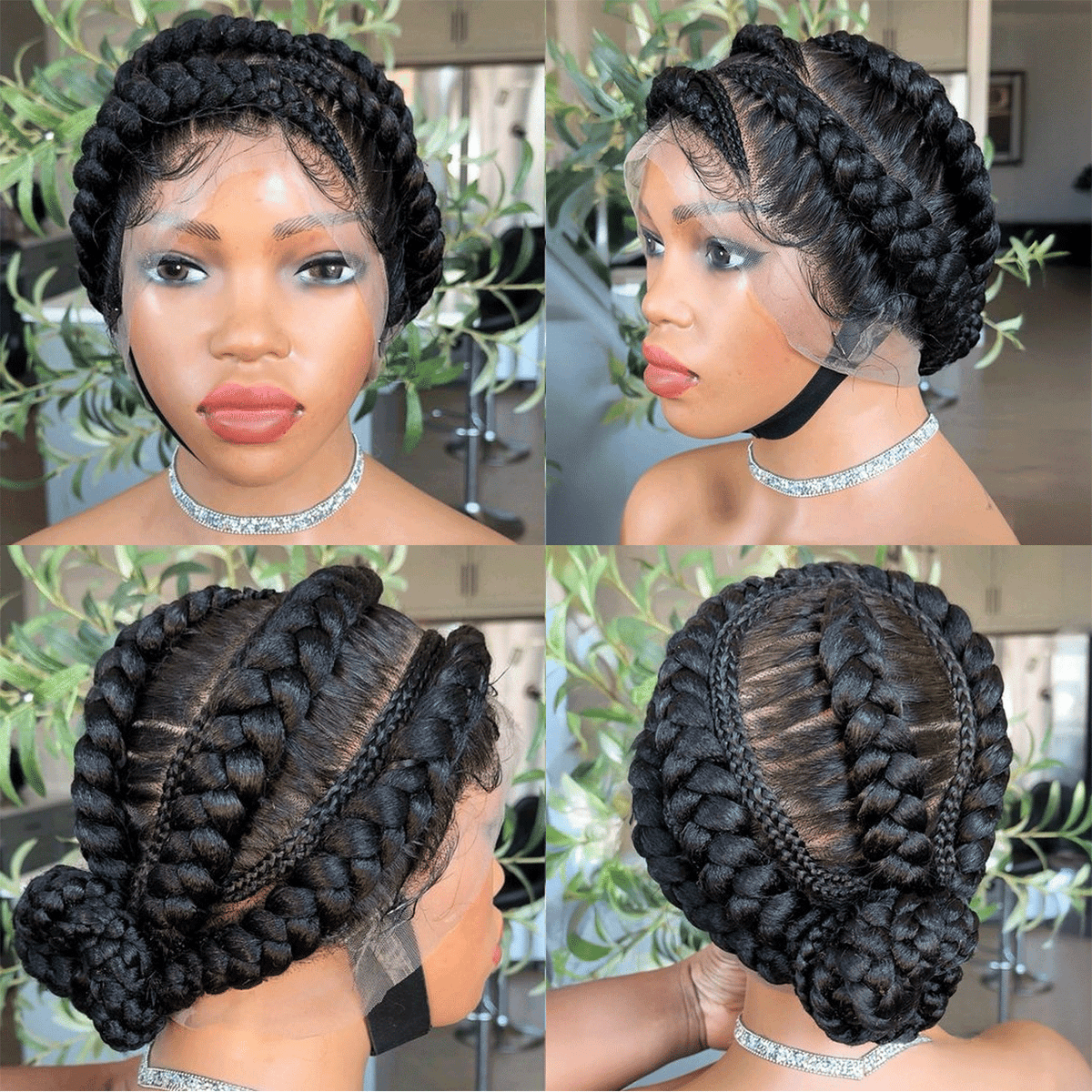 Beau Tresse Française Perruque Avec Full Lace