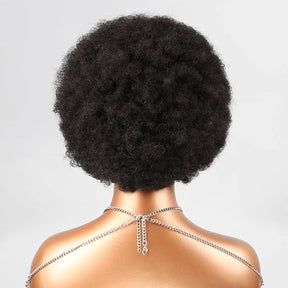 13x4 Afro Kinky Curly Rebondissement Bob Lace Frontale Humain Cheveux