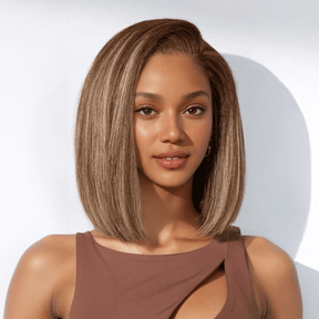 𝑼𝒘𝒂𝒗𝒚 𝑷𝒓𝒆𝒎𝒊𝒖𝒎 𝑳𝒊𝒏𝒆 À La Mode Glueless Couleur Highlight 7x4 Pré-épilé Capuchon Réglable Perruque Sans Colle