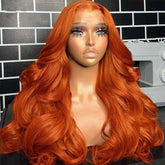 13x4 Ginger Lace Front Perruques Cheveux Humains Brésilienne Body Wave