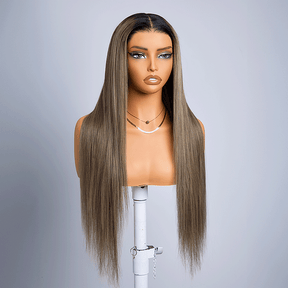 Fascinante Glueless Ombre Highlight 13x4 Perruque Sans Colle Lisse 250% Densité