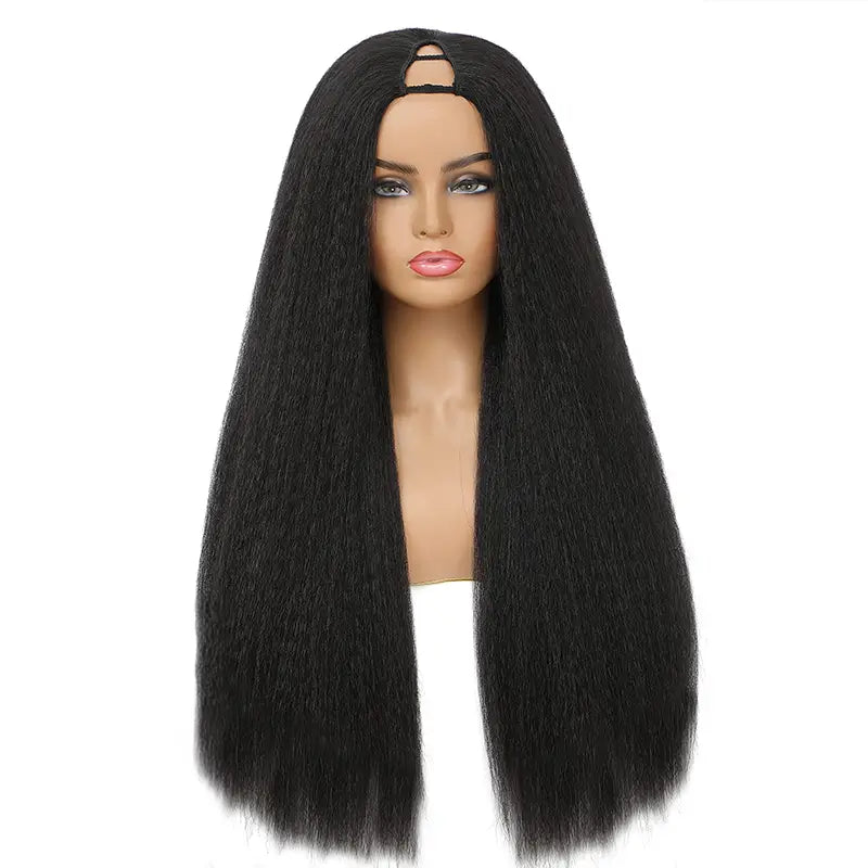 V Partie Perruque Cheveux Humains Kinky Straight Brésiliens 200% Densité