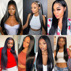 Straight Ponytail Human Hair Extension High Ponytails 