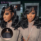 𝑼𝒘𝒂𝒗𝒚 𝑷𝒓𝒆𝒎𝒊𝒖𝒎 𝑳𝒊𝒏𝒆 Séparation Naturelle Glueless 7x4 Enfilez Et Partez Minimaliste Perruque Sans Colle Loose Wave
