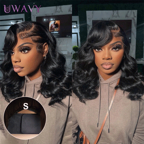 𝑼𝒘𝒂𝒗𝒚 𝑷𝒓𝒆𝒎𝒊𝒖𝒎 𝑳𝒊𝒏𝒆 Séparation Naturelle Glueless 7x4 Enfilez Et Partez Minimaliste Perruque Sans Colle Loose Wave