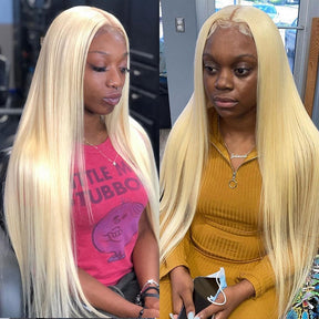 Lisse Extensions Cheveux Clipser En Vrais Cheveux Humains #613 Blond Couleurs Populaires 9 Piece