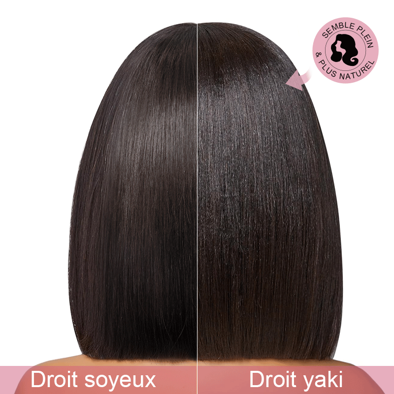 9x6 Glueless Couche Yaki Lisse Bob Sans Colle Wear Go Pour Débutants