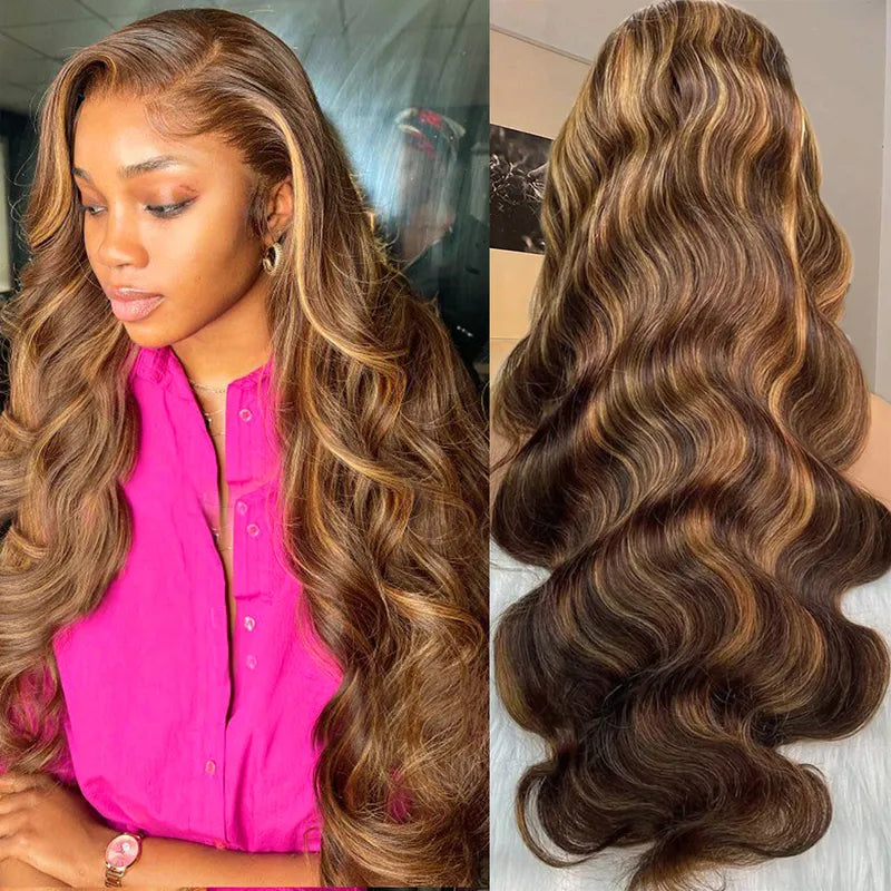 𝑼𝒘𝒂𝒗𝒚 𝑷𝒓𝒆𝒎𝒊𝒖𝒎 𝑳𝒊𝒏𝒆 Ombre Lace Front Perruques Cheveux Naturels Humains Femme Brésilienne Body Wave