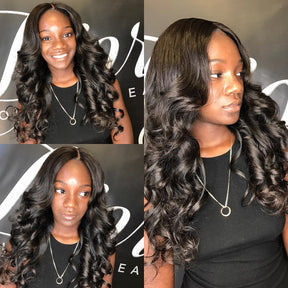 13x4 Lace Front Human Hair Wigs Brazilian Body Wave 