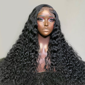 4x4 Lace Closure Perruques Cheveux Humains Brésilienne Deep Curly - Uwavy