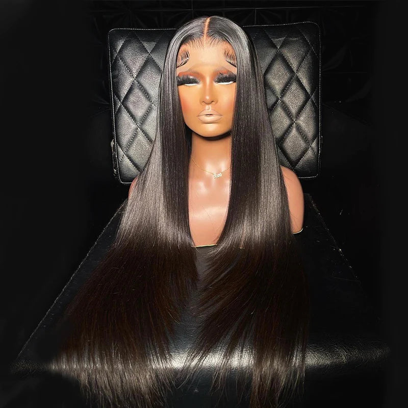 4x4 Lace Closure Perruques Cheveux Humains Brésilienne Straight - Uwavy