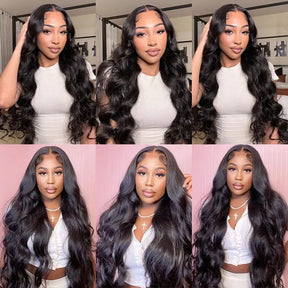 5X5 Glueless Perruque Sans Colle Wear Go Cheveux Humains Body Wave - Uwavy