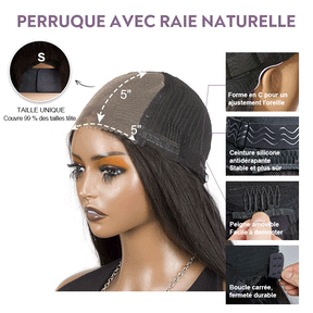 𝑼𝒘𝒂𝒗𝒚 𝑷𝒓𝒆𝒎𝒊𝒖𝒎 𝑳𝒊𝒏𝒆 Glueless Couleur Blond Highlight 5x5 Capuchon Réglable Perruque Sans Colle Loose Wave