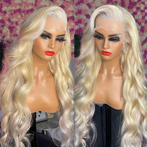 613 Perruques Blonde En Cheveux Humains Body Wave Brésiliens - Uwavy