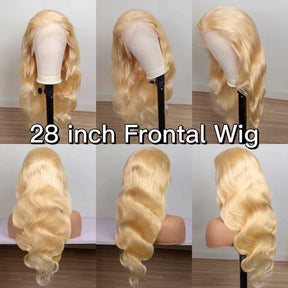 613 Perruques Blonde En Cheveux Humains Body Wave Brésiliens - Uwavy