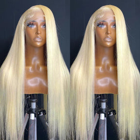 613 Perruques Blonde En Cheveux Humains Straight Brésiliens - Uwavy