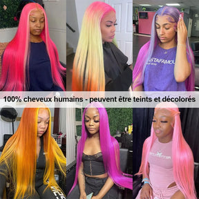 613 Perruques Blonde En Cheveux Humains Straight Brésiliens - Uwavy