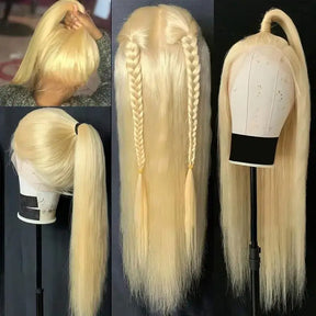 613 Perruques Blonde En Cheveux Humains Straight Brésiliens