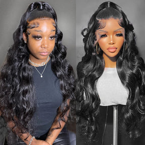 13x6 Lace Front Human Hair Wigs Brazilian Body Wave 