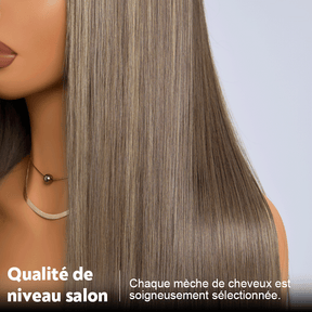 Fascinante Glueless Ombre Highlight 13x4 Perruque Sans Colle Lisse 250% Densité